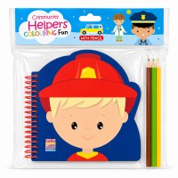 Community Helpers Colouring Fun