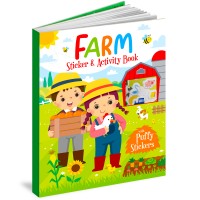 Farm Sticker and Activity Book Puffy Stickers
