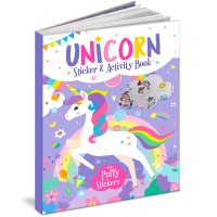 Unicorn Sticker and Activity Book with 'Puffy Stickers