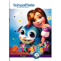 SchoolMate - Practical Book - Double Ruled - 1/4 Inch - 80 Pages