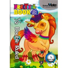 SchoolMate - Practical Book - Double Ruled - Half Inch - 80 Pages