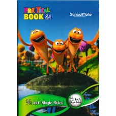 SchoolMate - Practical Book - Single Ruled - Half Inch - 80 Pages