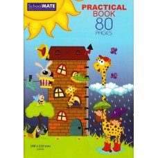 SchoolMate - Practical Book - Single Ruled - One Inch - 80 Pages
