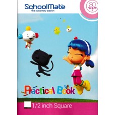 SchoolMate - Practical Book - Square Ruled - Half Inch - 80 Pages